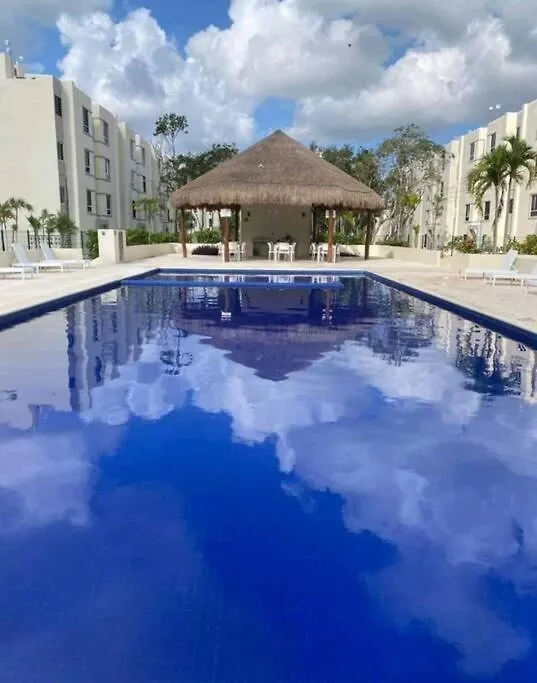 Apartmán Departamento Con Vista A Alberca, Aldea Tulum 0*,  Mexiko